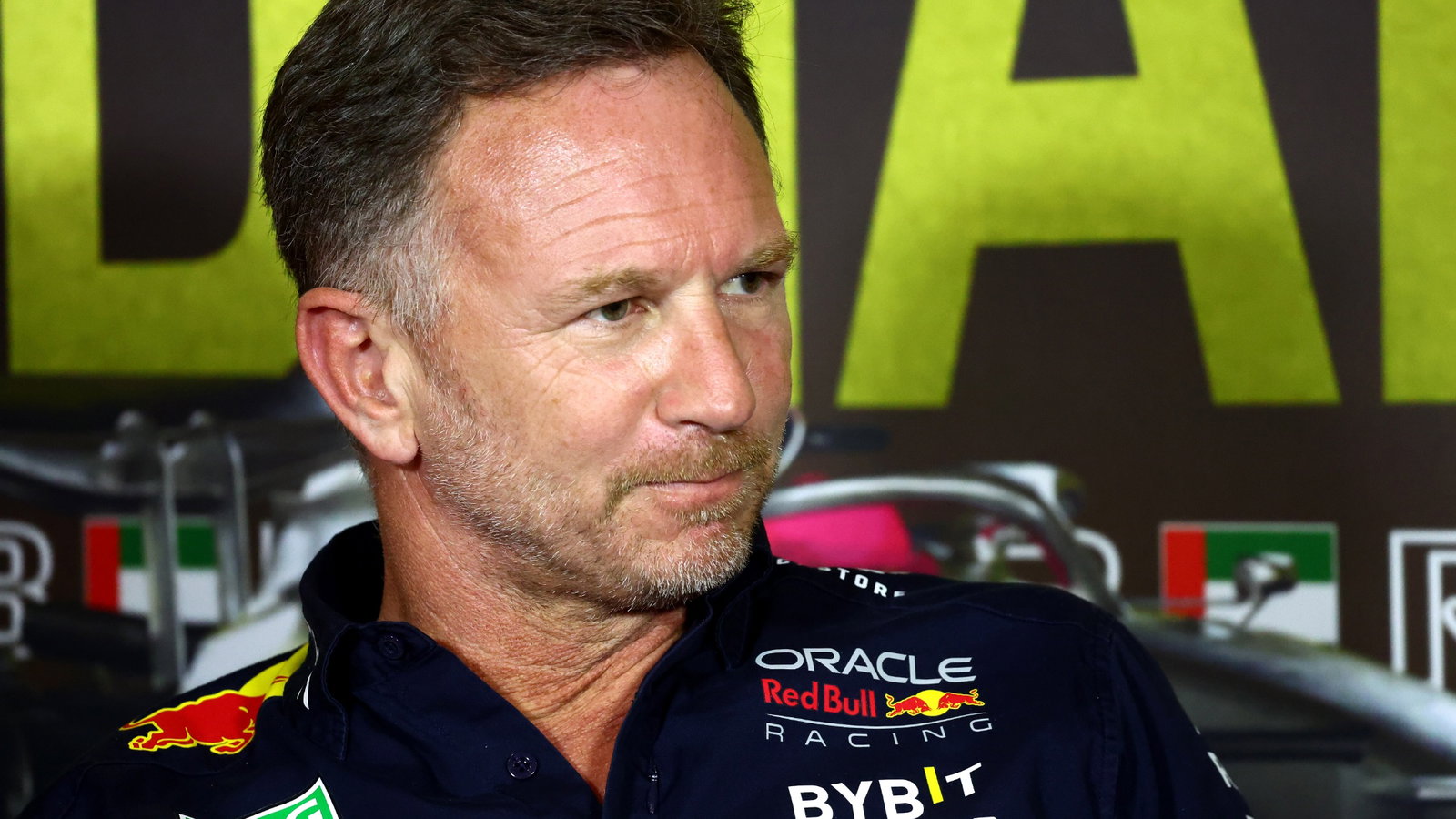 Christian Horner (GBR) Red Bull Racing Team Principal in the FIA Press Conference. Formula 1 World Championship, Rd 23,