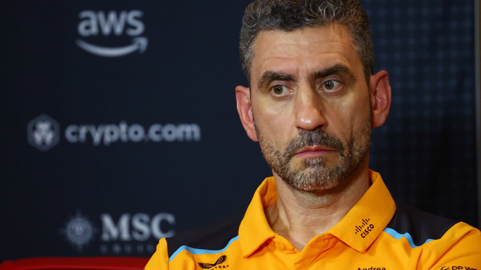 Andrea Stella (ITA) McLaren Team Principal in the FIA Press Conference. Formula 1 World Championship, Rd 23, Abu Dhabi