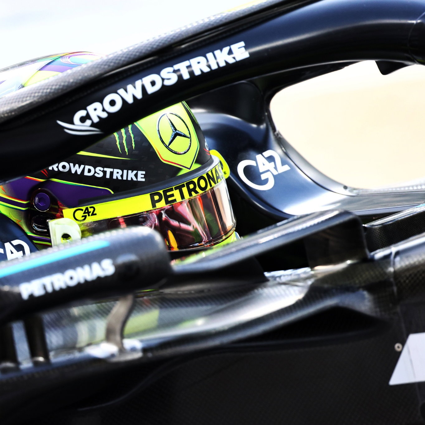 Lewis Hamilton (GBR) Mercedes AMG F1 W14 leaves the pits. Formula 1 World Championship, Rd 23, Abu Dhabi Grand Prix, Yas
