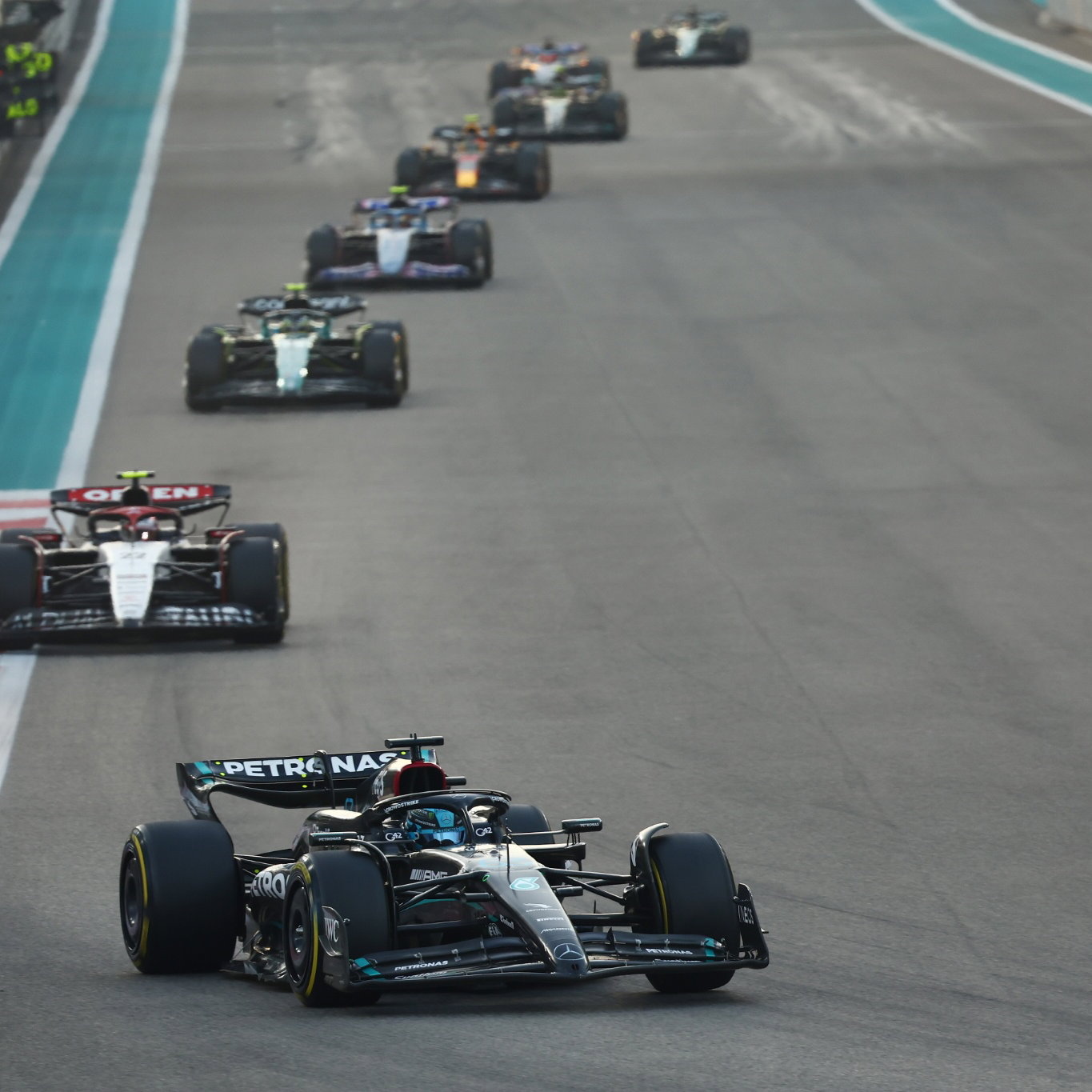 George Russell (GBR) Mercedes AMG F1 W14. Formula 1 World Championship, Rd 23, Abu Dhabi Grand Prix, Yas Marina Circuit,