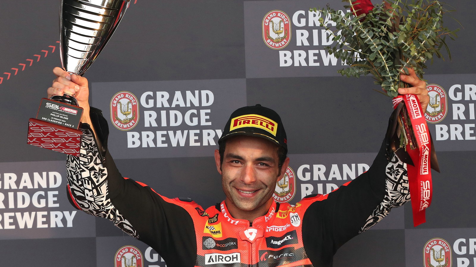 Danilo Petrucci, race 2, Australian WorldSBK, 25 February