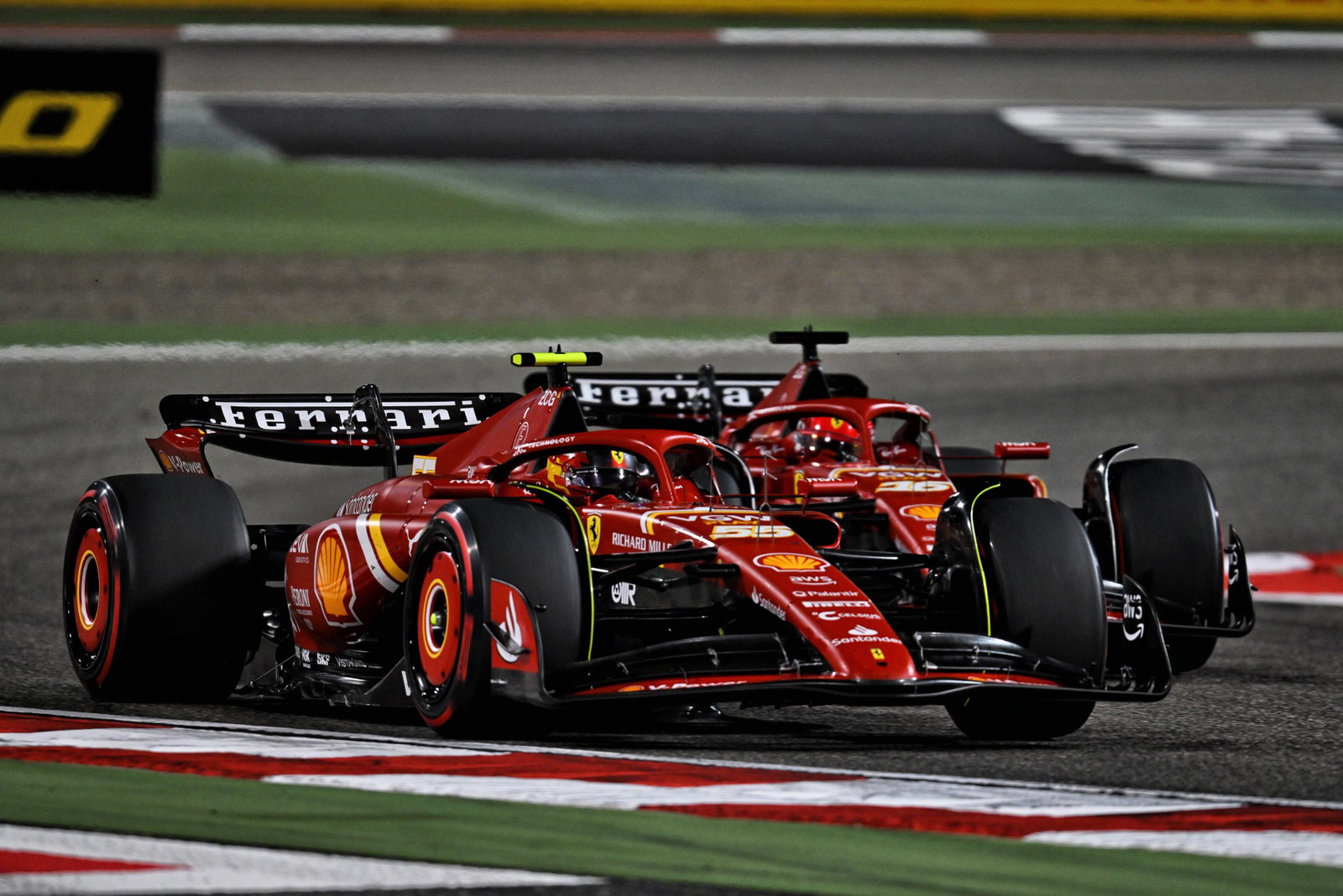 Carlos Sainz Jr (ESP) Ferrari SF-24 and Charles Leclerc (MON) Ferrari SF-24. Formula 1 World Championship, Rd 1, Bahrain