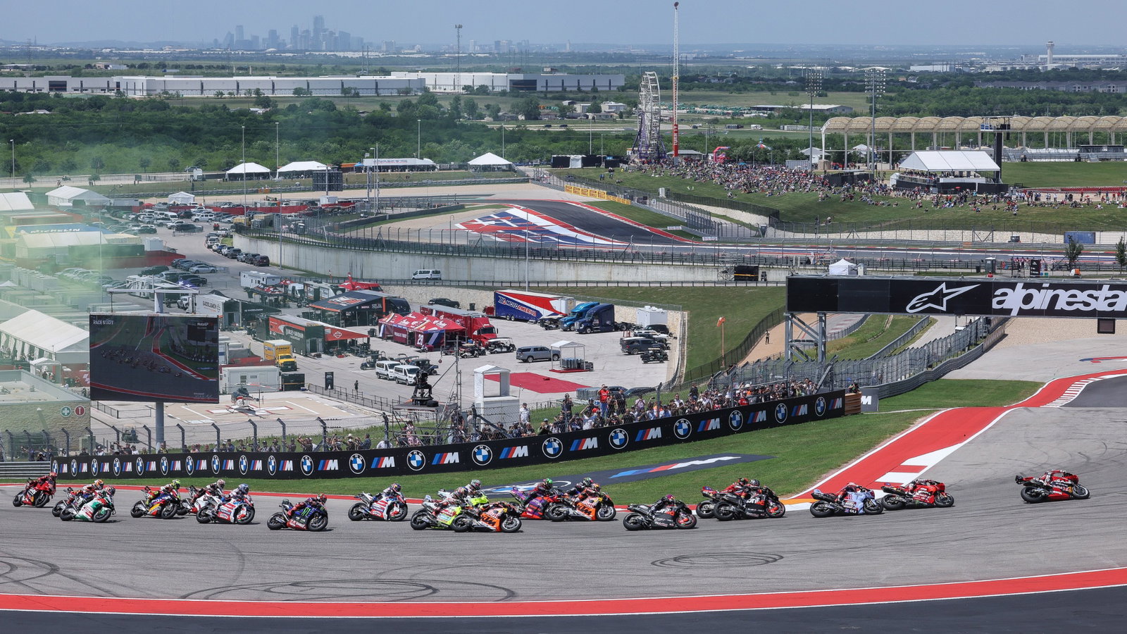 Pedro Acosta leads start, MotoGP Race, Grand Prix Of The Americas, 14 April