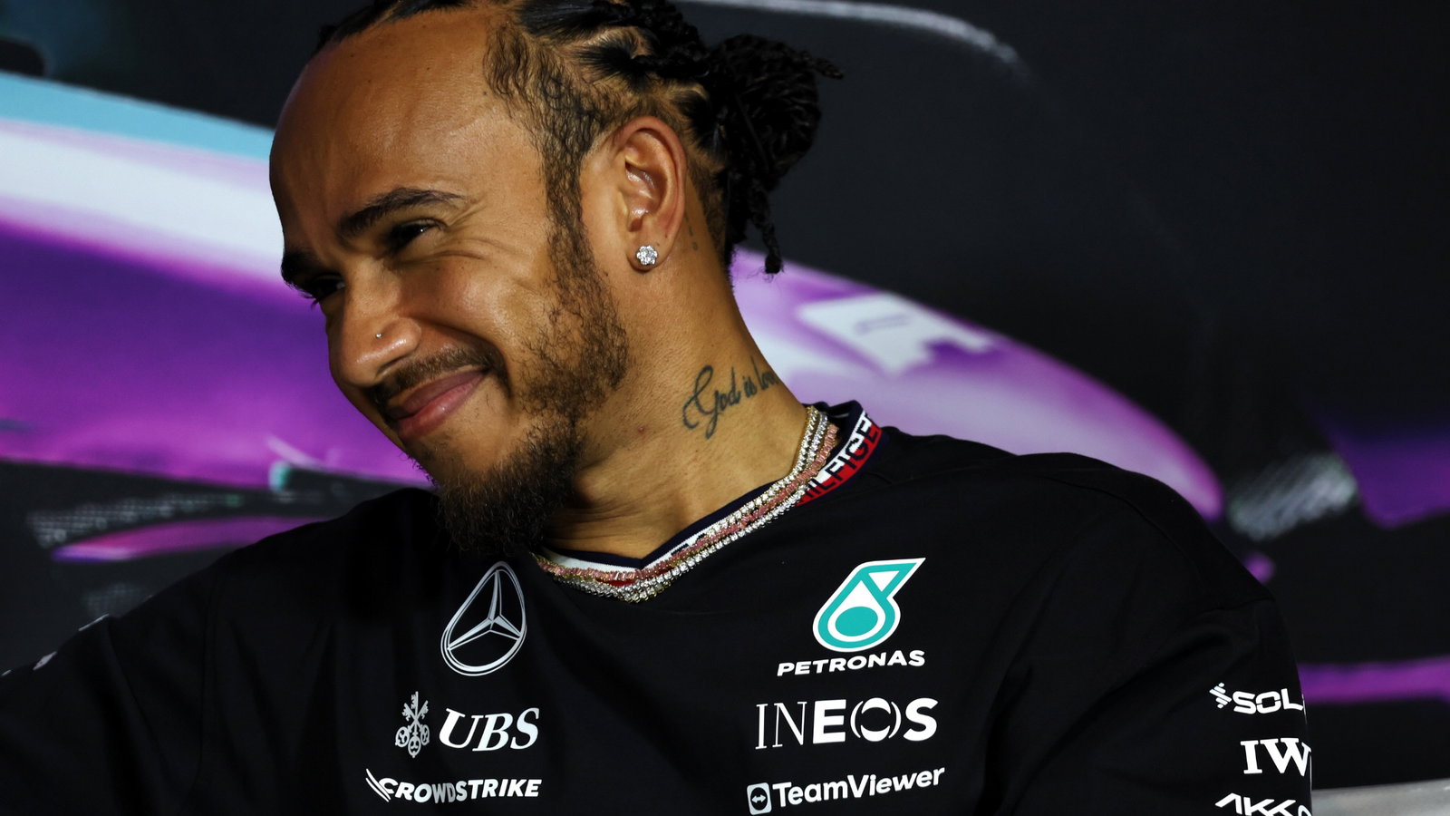 Lewis Hamilton (GBR) Mercedes AMG F1 in the FIA Press Conference. Formula 1 World Championship, Rd 6, Miami Grand Prix,
