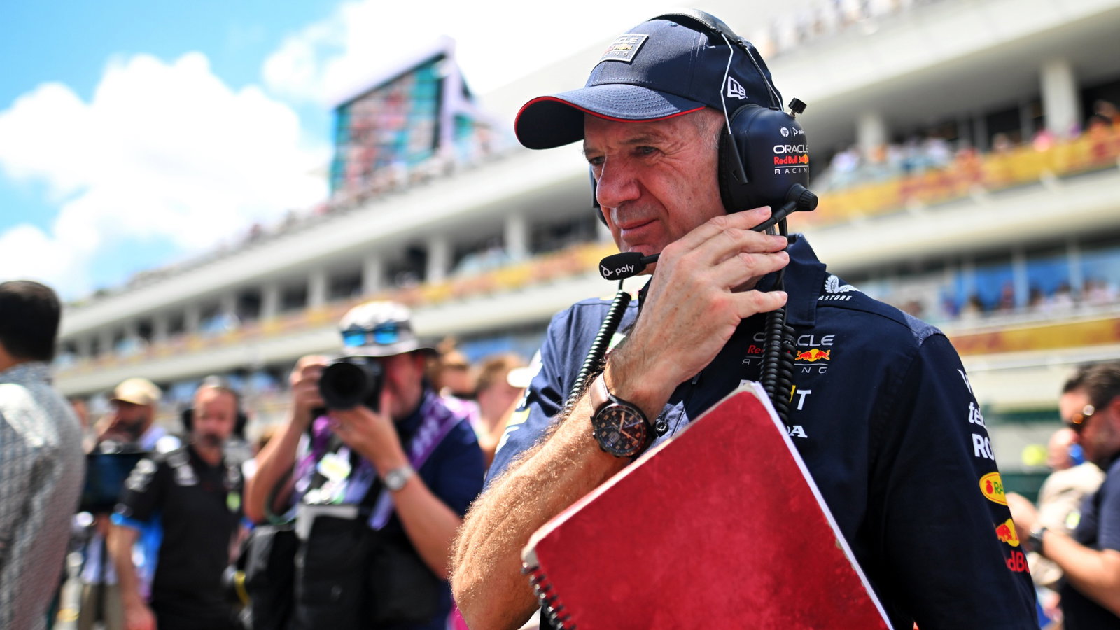 Adrian Newey (GBR) Red Bull Racing Chief Technical Officer on the grid. Formula 1 World Championship, Rd 6, Miami Grand