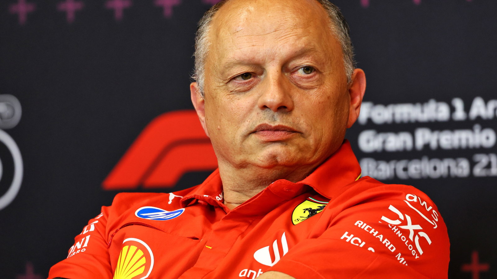 Frederic Vasseur (FRA) Ferrari Team Principal in the FIA Press Conference. Formula 1 World Championship, Rd 10, Spanish