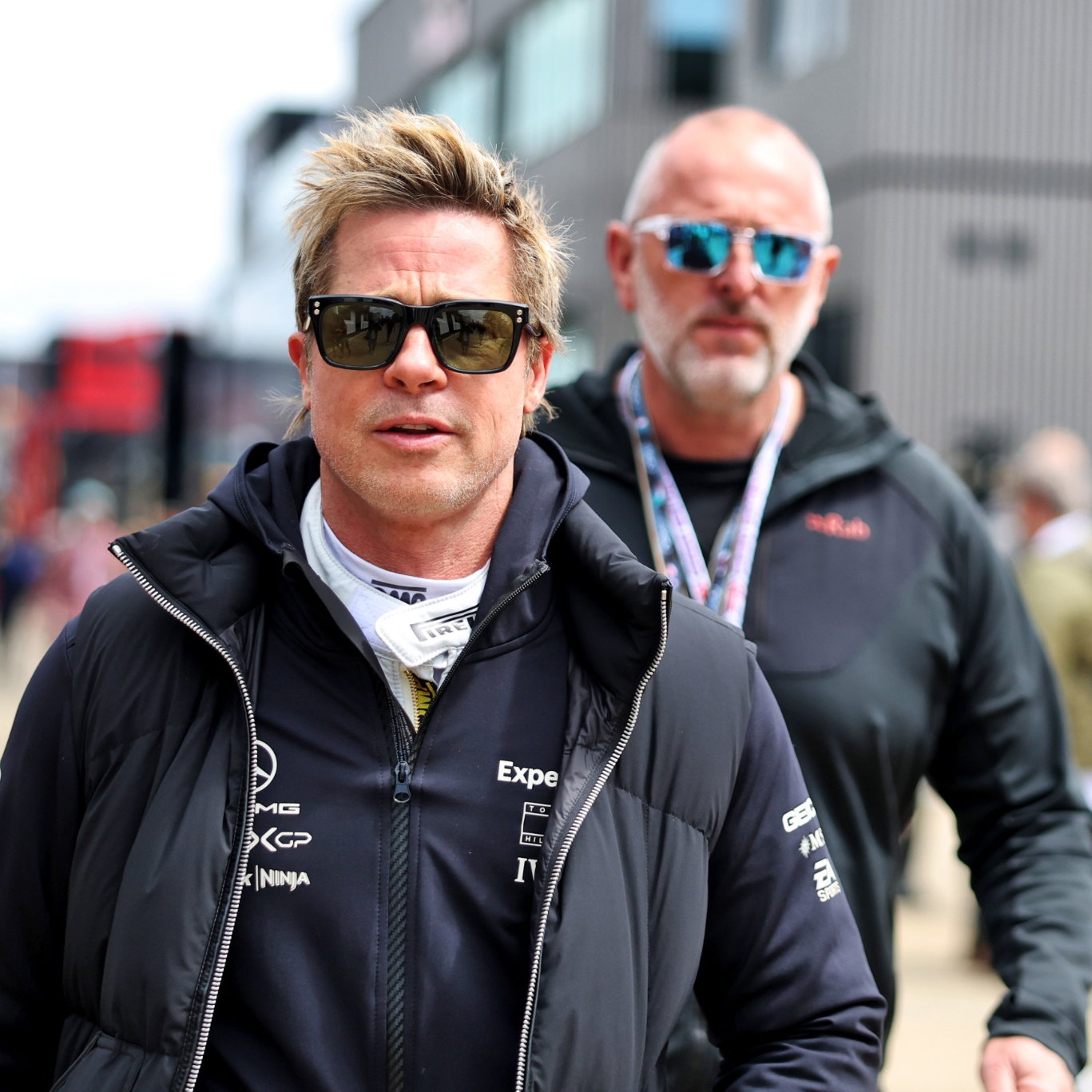 Brad Pitt (USA) Actor. Formula 1 World Championship, Rd 12, British Grand Prix, Silverstone, England, Preparation Day.-