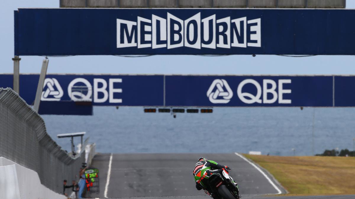 Sykes, Australian WSBK test and race, 2014