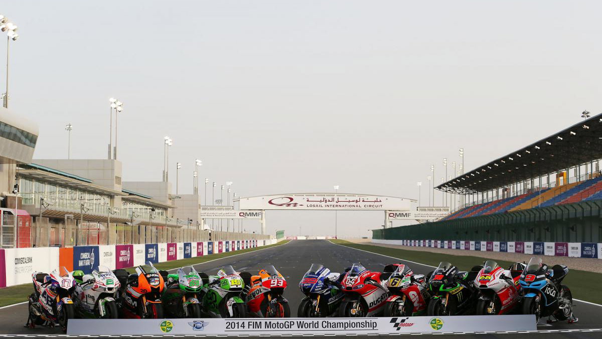 MotoGP bike line-up, Qatar MotoGP 2014
