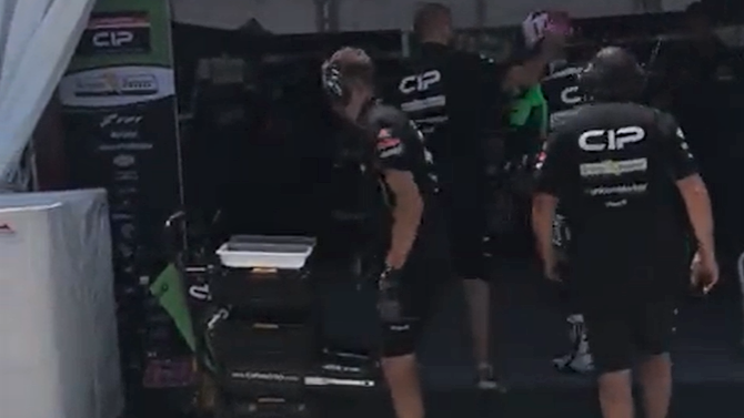 Tom Booth-Amos attacked by team member in 2019 (Twitter)